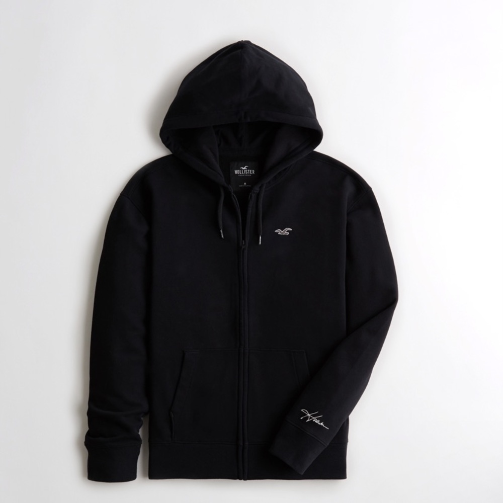 Men's Full- Zip Logo Icon Terry Hoodie